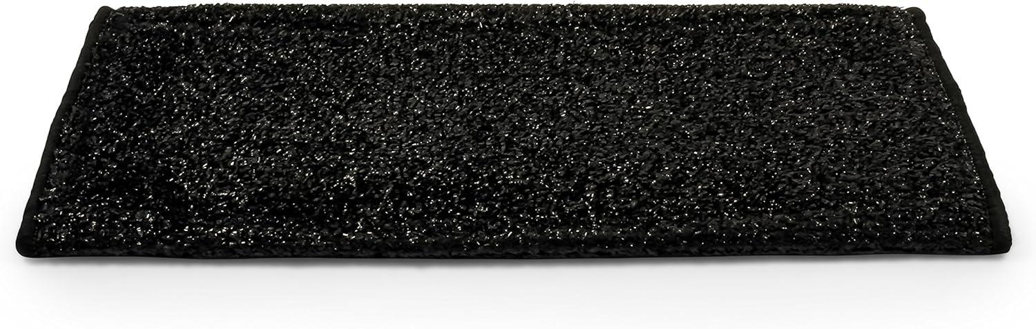 Camco RV Wrap Around Turf Rug | Weather and Mildew Resistant| Easy Install | Artificial Turf, Black (42947)