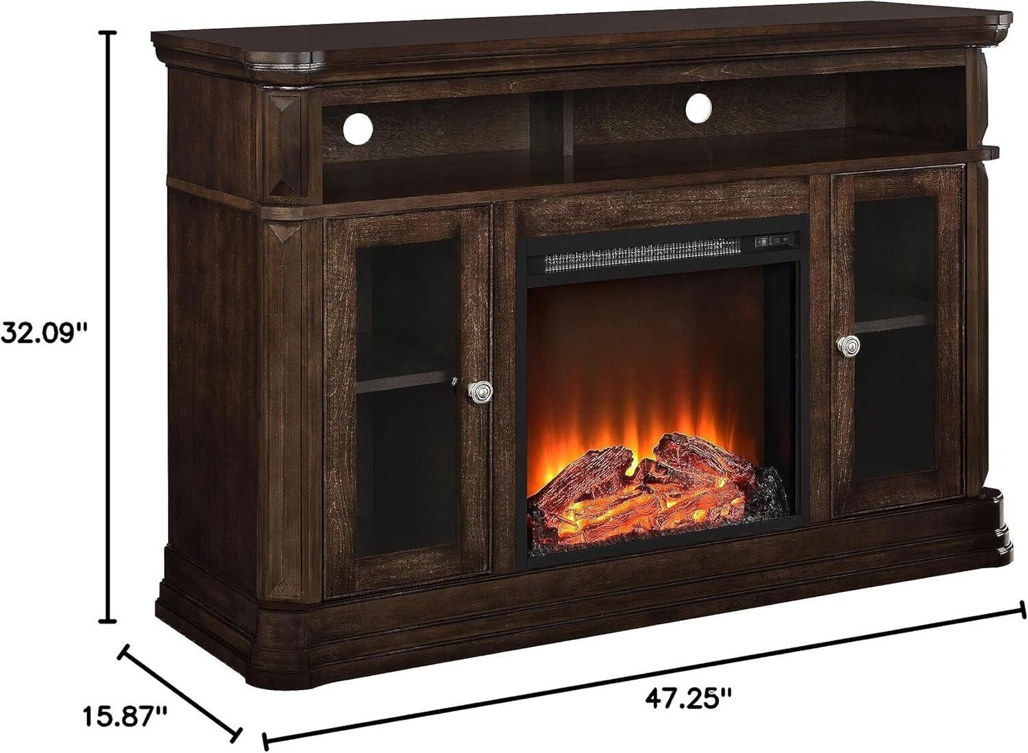 Brooklyn Fireplace TV Console for TVs up to 50", Espresso