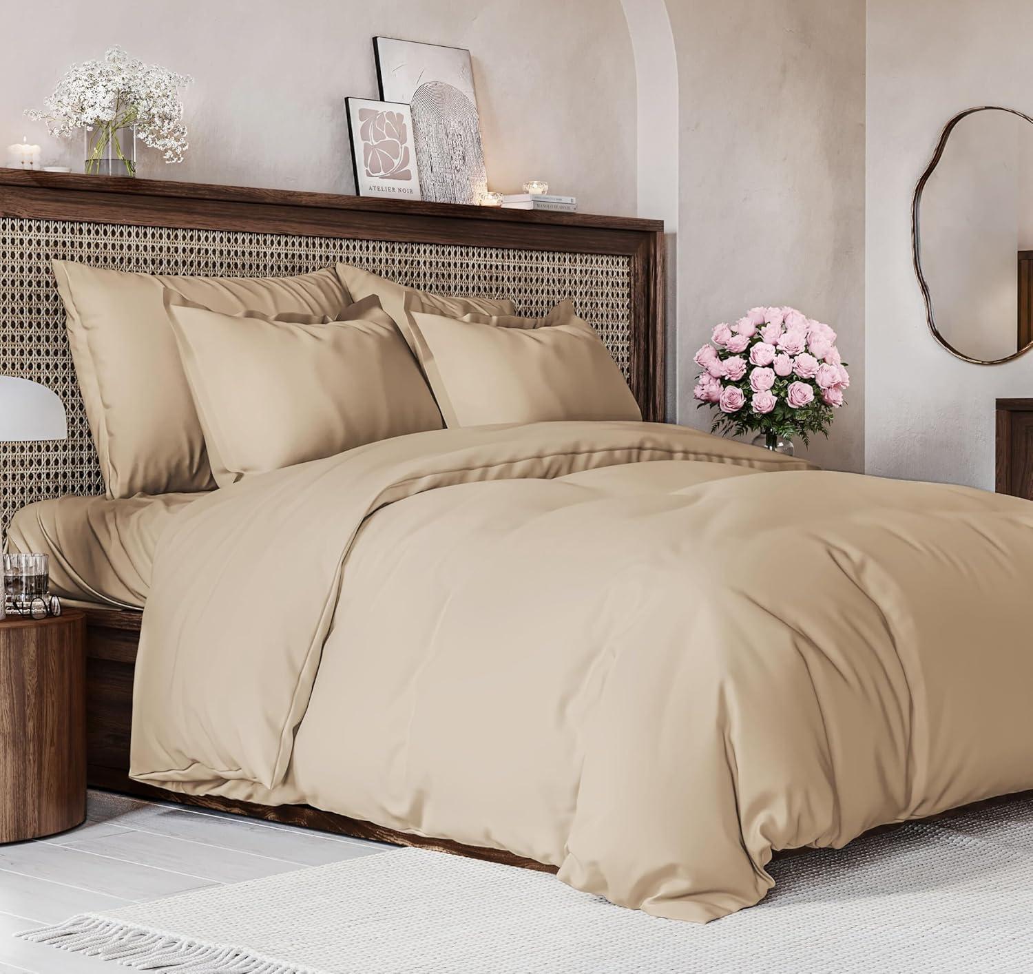 CGK Linens Premium Hotel Quality Soft & Cooling Duvet Cover Set