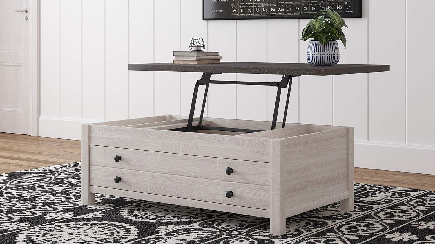 Dorrinson Rectangle Coffee Table with Lift Top & Storage - Signature Design by Ashley