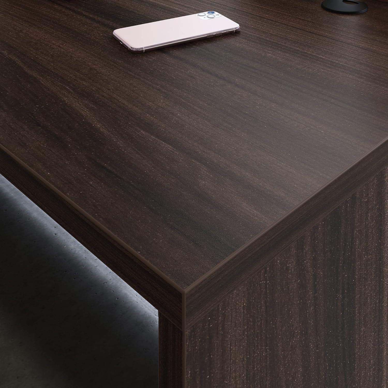 Sauder Affirm 60x30" Engineered Wood Desk in Noble Elm/Brown