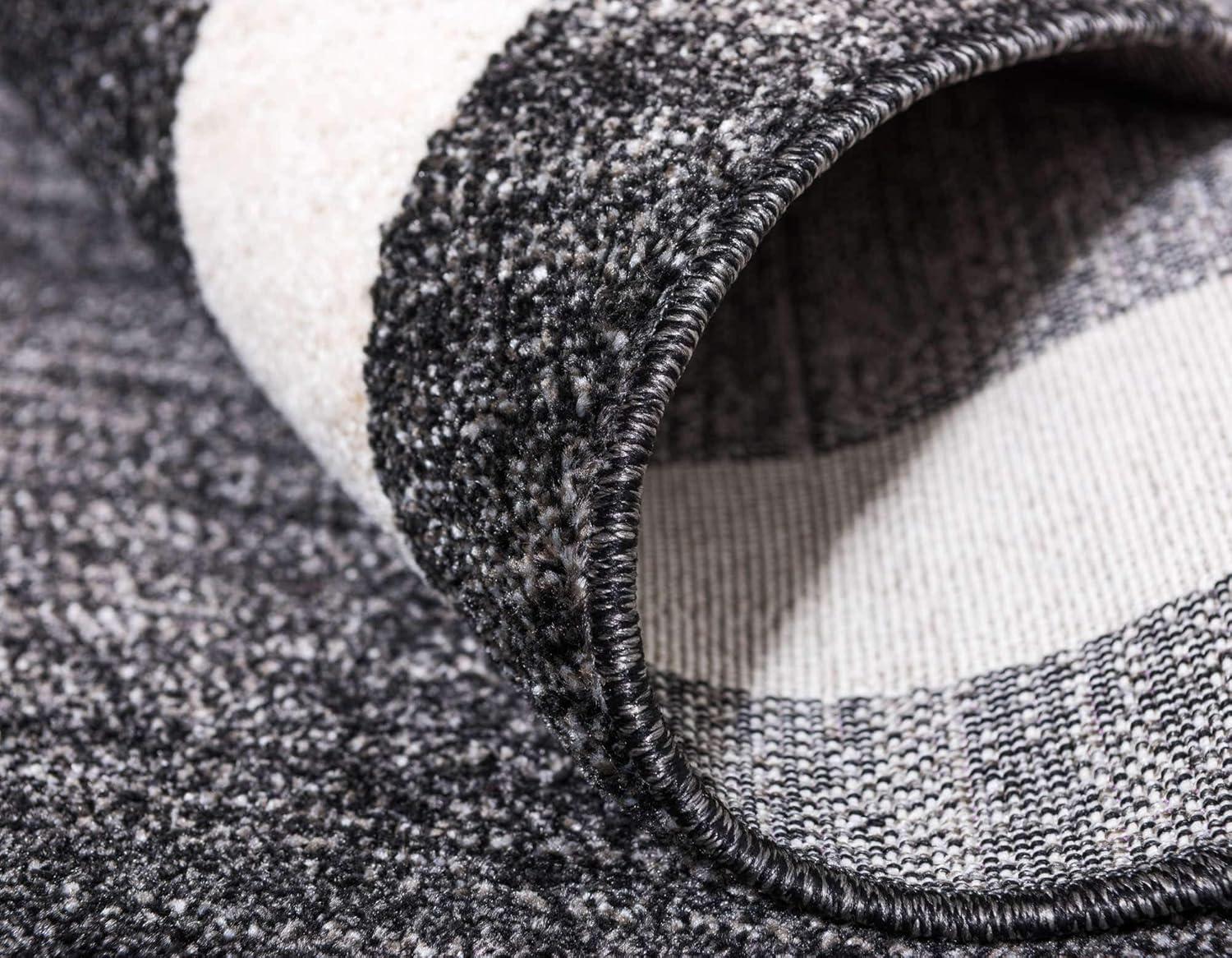 Rugs.com Angelica Collection Rug – 5' x 8' Black Medium Rug Perfect For Bedrooms, Dining Rooms, Living Rooms