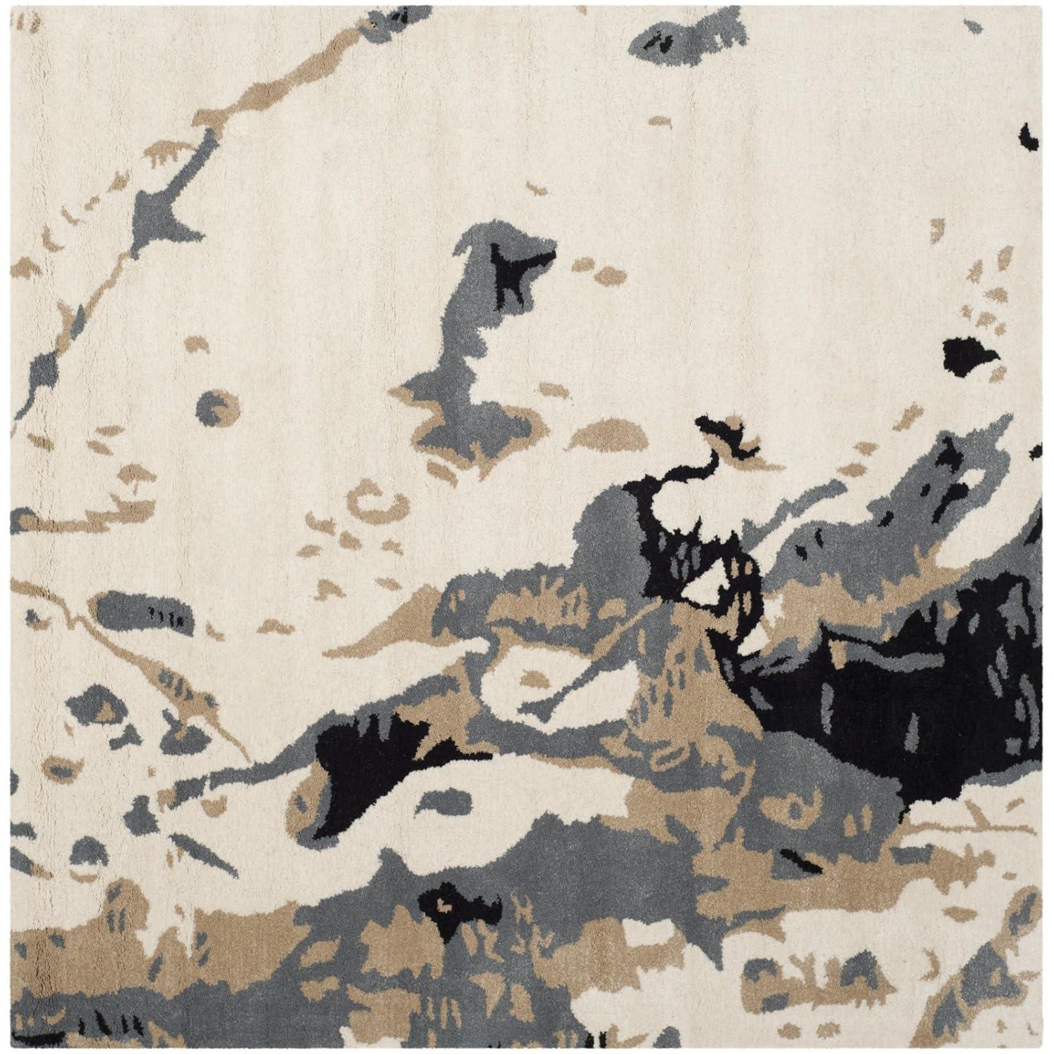 Bella BEL117 Hand Tufted Accent Rug - Ivory/Grey - 2'x3' - Safavieh.