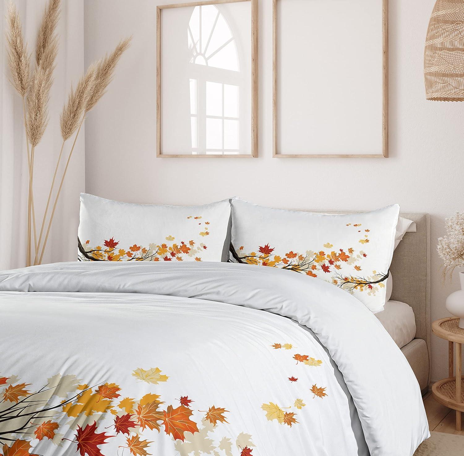 Fall Farmhouse / Country Floral Duvet Cover Set