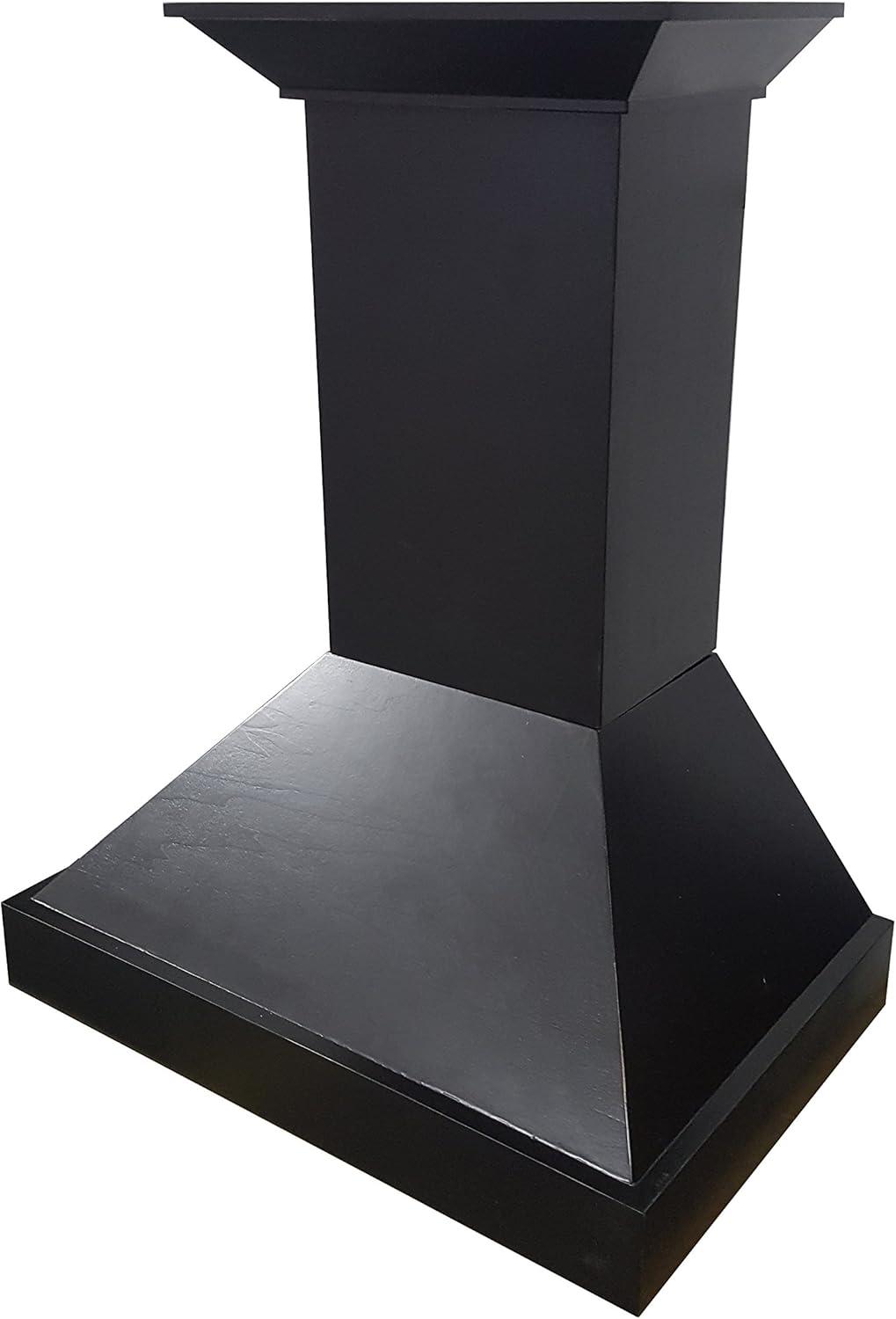 30'' Black Stainless Steel Convertible Wall Mount Range Hood