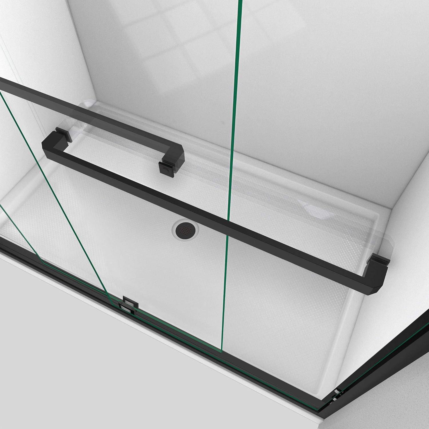 DreamLine Encore 44-48 in. W x 76 in. H Semi-Frameless Bypass Shower Door in Satin Black