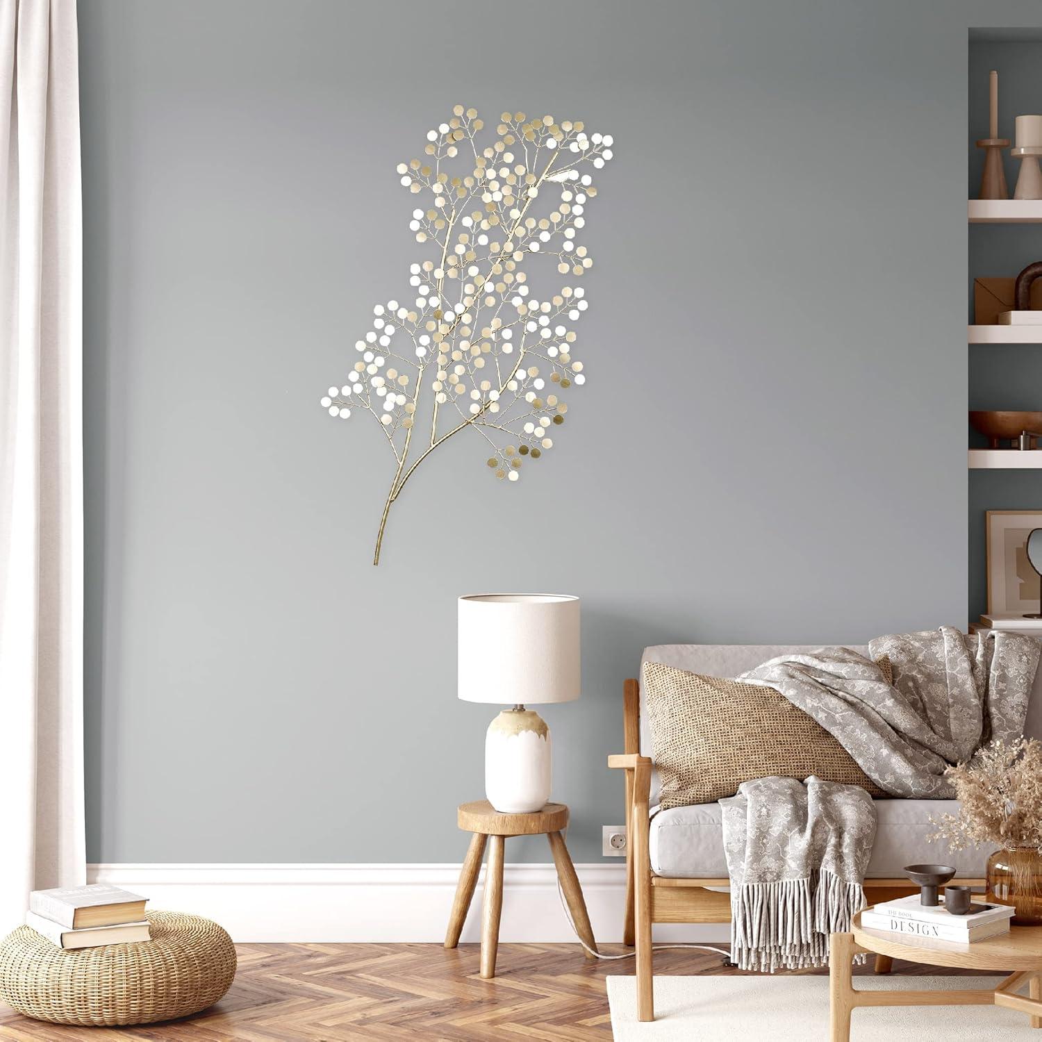 UV Resistant Steel Plants & Flowers Wall Decor