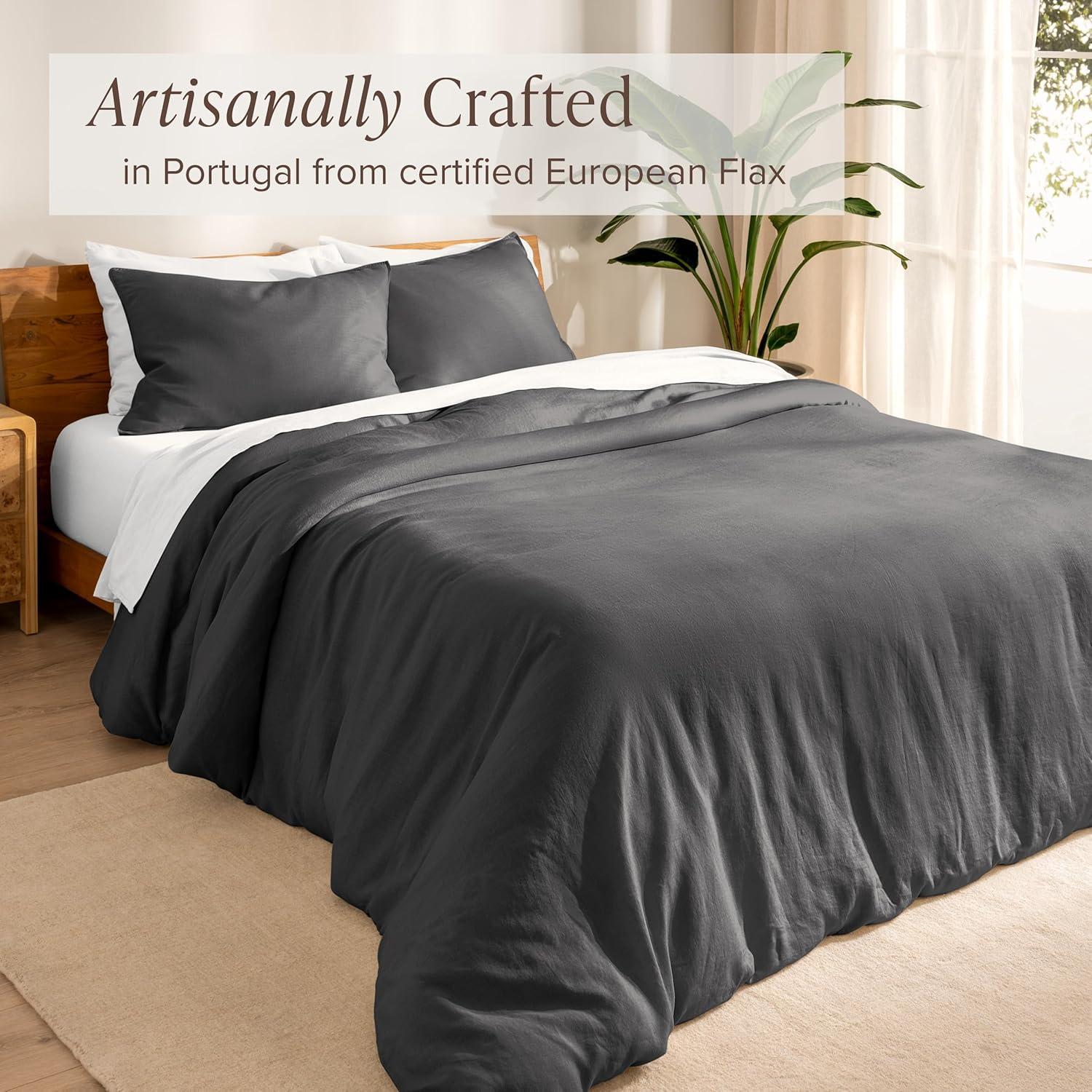Bare Home Linen Duvet Cover Set