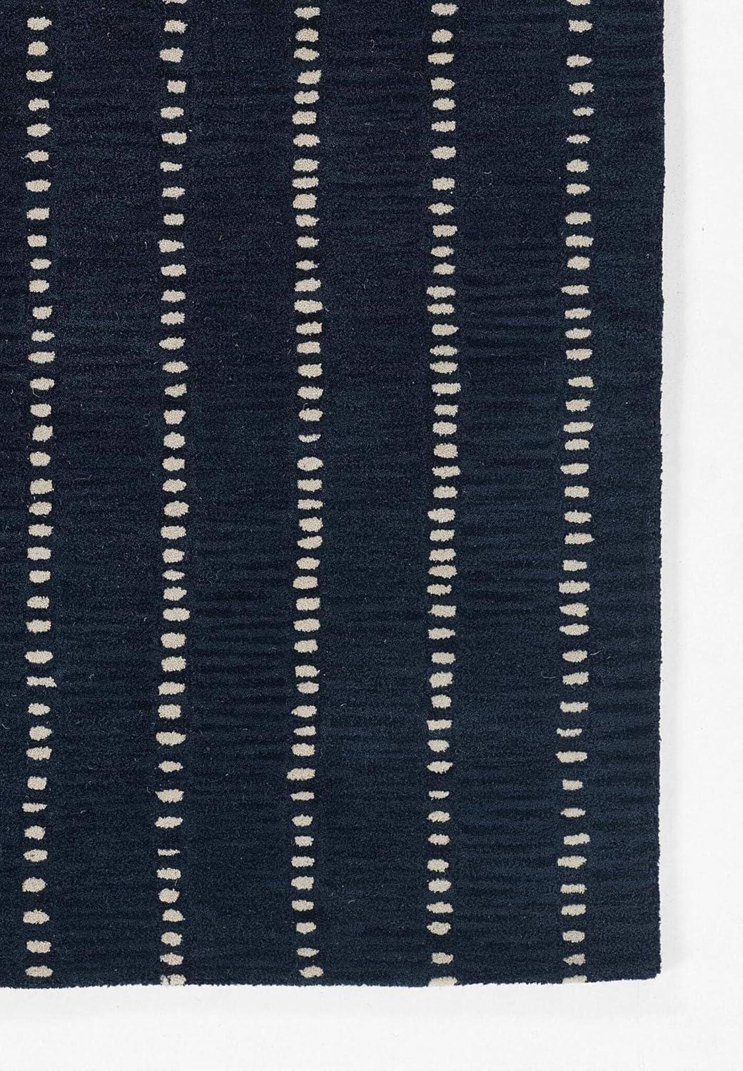 Posey Hand-Tufted Wool Rug - Navy / 3'6" x 5'6"