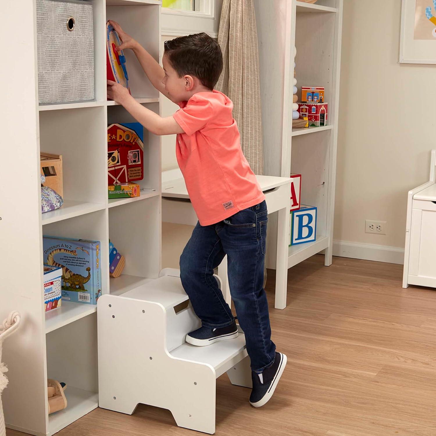 Melissa & Doug Wooden Step Stool - White