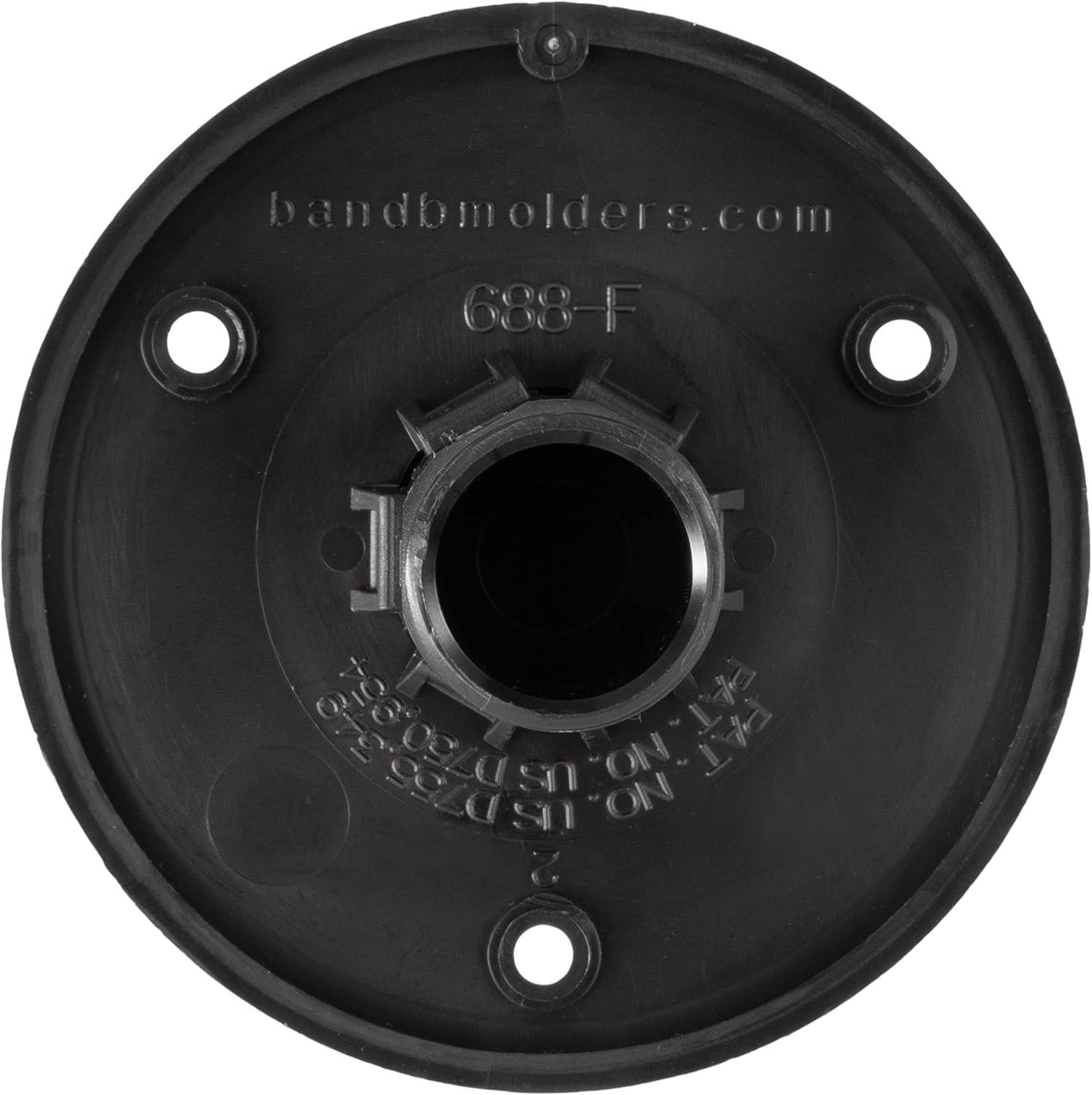 Black Plastic RV City Water Fill Inlet with Check Valve