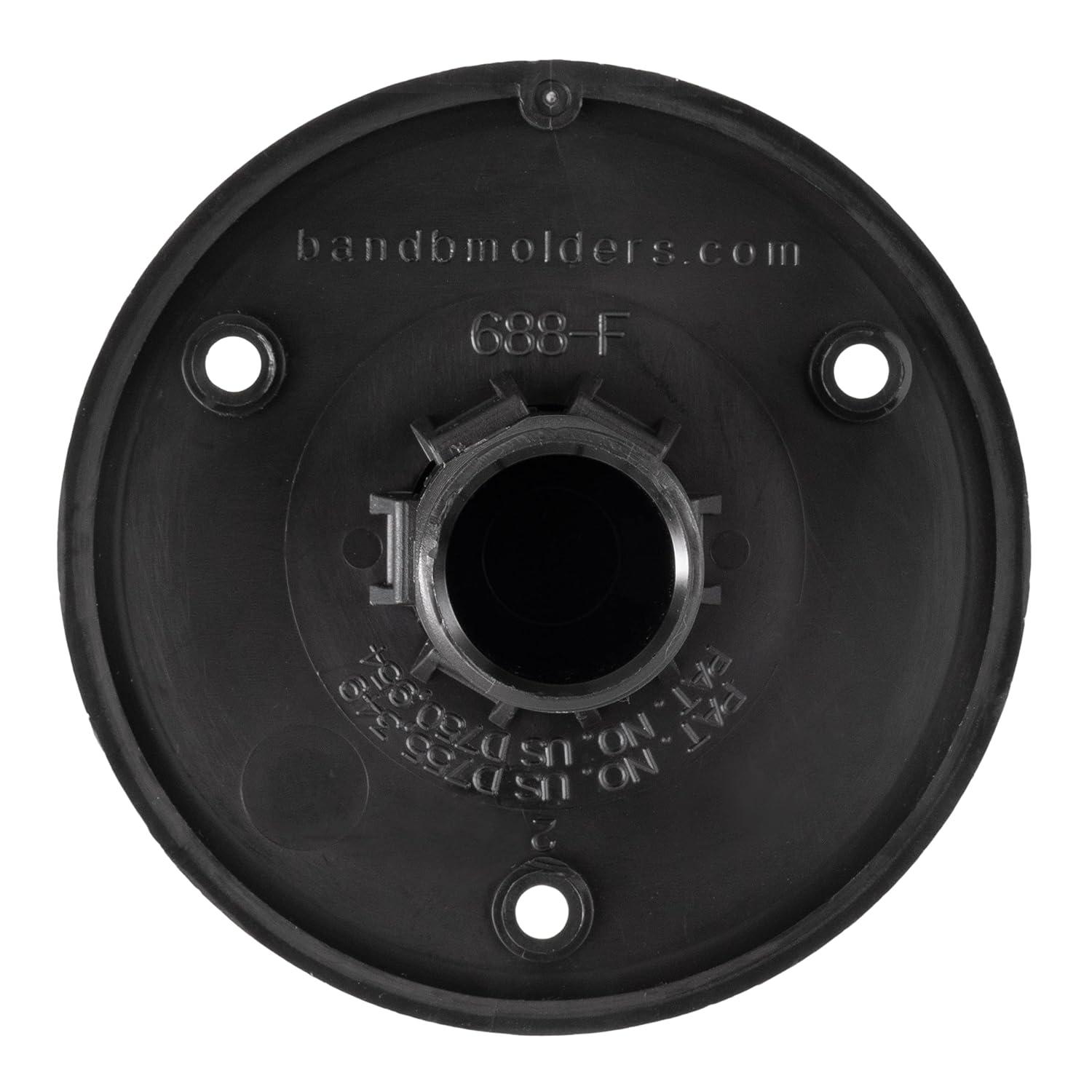 Black Plastic RV City Water Fill Inlet with Check Valve
