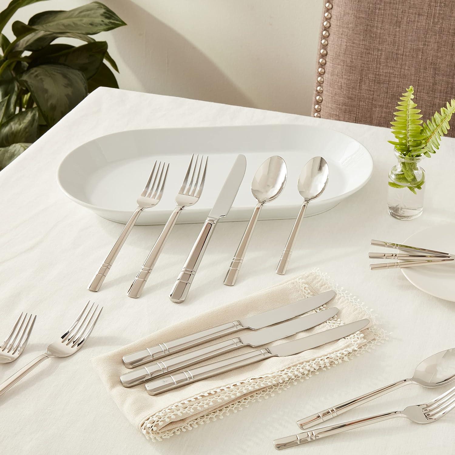HENCKELS HENCKELS Madison Square 20-Piece 18/10 Stainless Steel Flatware Set