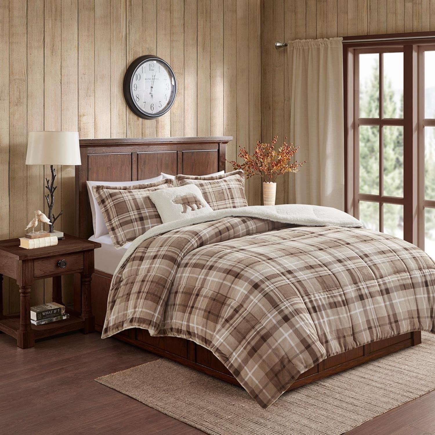 Woolrich Alton Plush to Faux Shearling Down Alternative Comforter Set