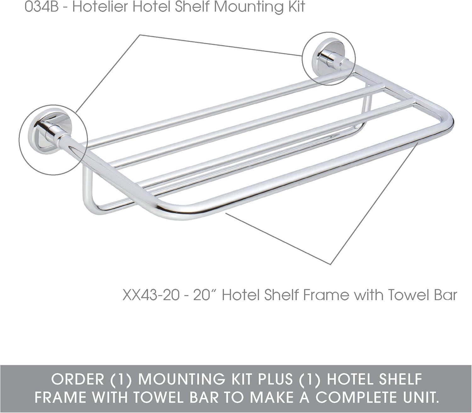 Universal 24" Hotel Shelf Frame with Towel Bar