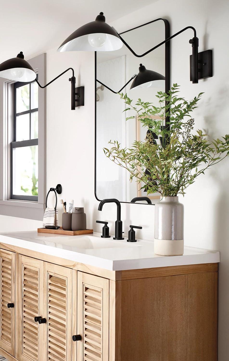 Moen MOEN T6222BL CIA MATTE BLACK TWO-HANDLE HIGH ARC BATHROOM FAUCET T6222BL-1