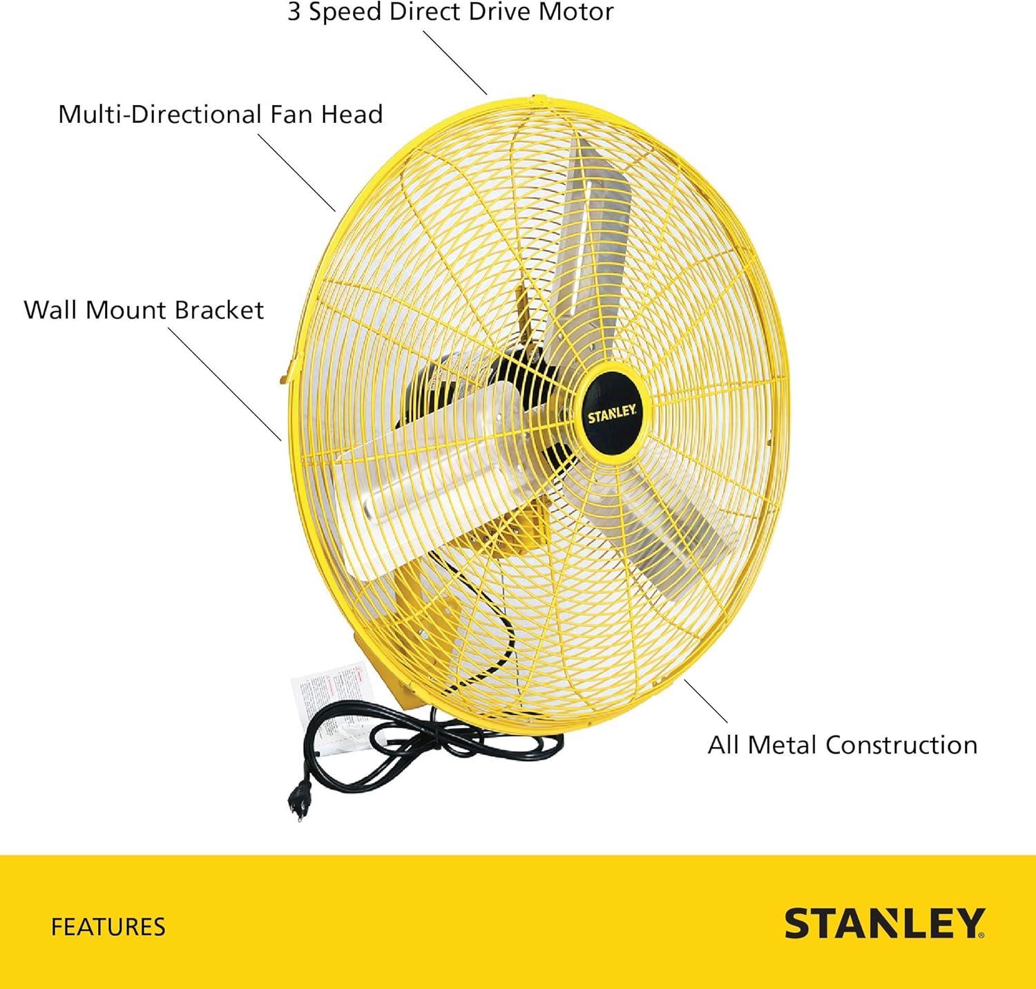 High-Velocity 24" Wall Mounted Fan