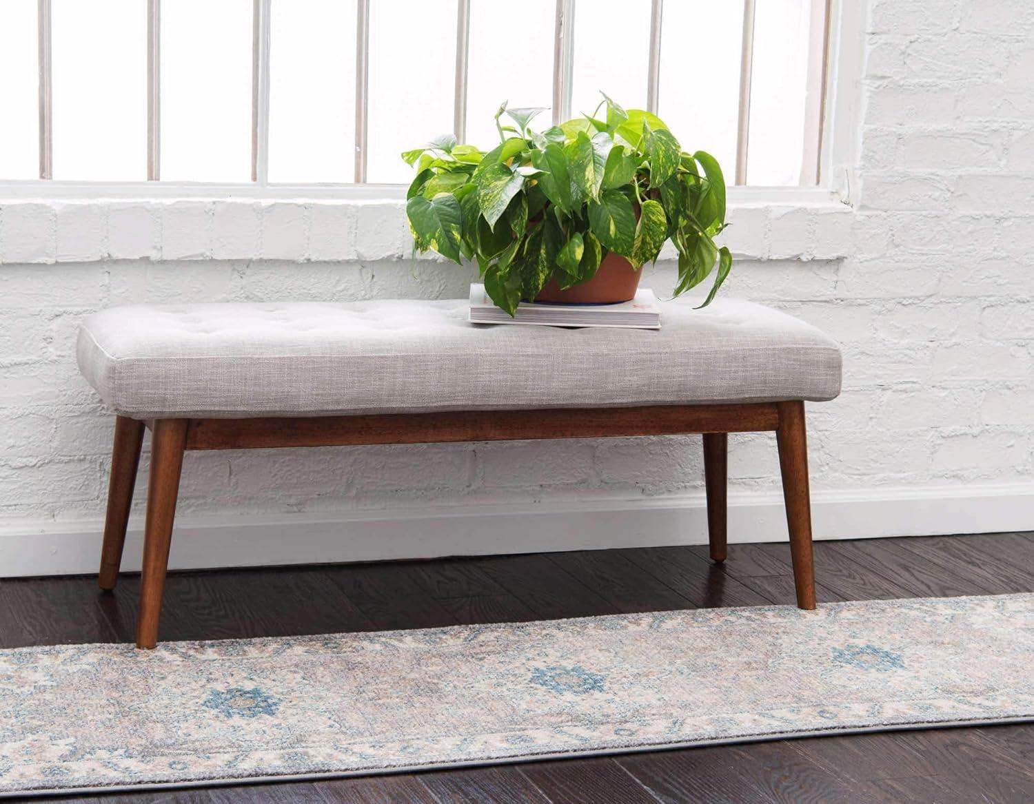 Unique Loom 2' 7 x 10' 0 Runner Gray Salzburg Altstadt Area Rug