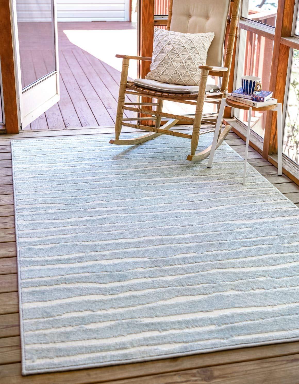 Sabrina Soto Outdoor Ola Striped Woven Area Rug