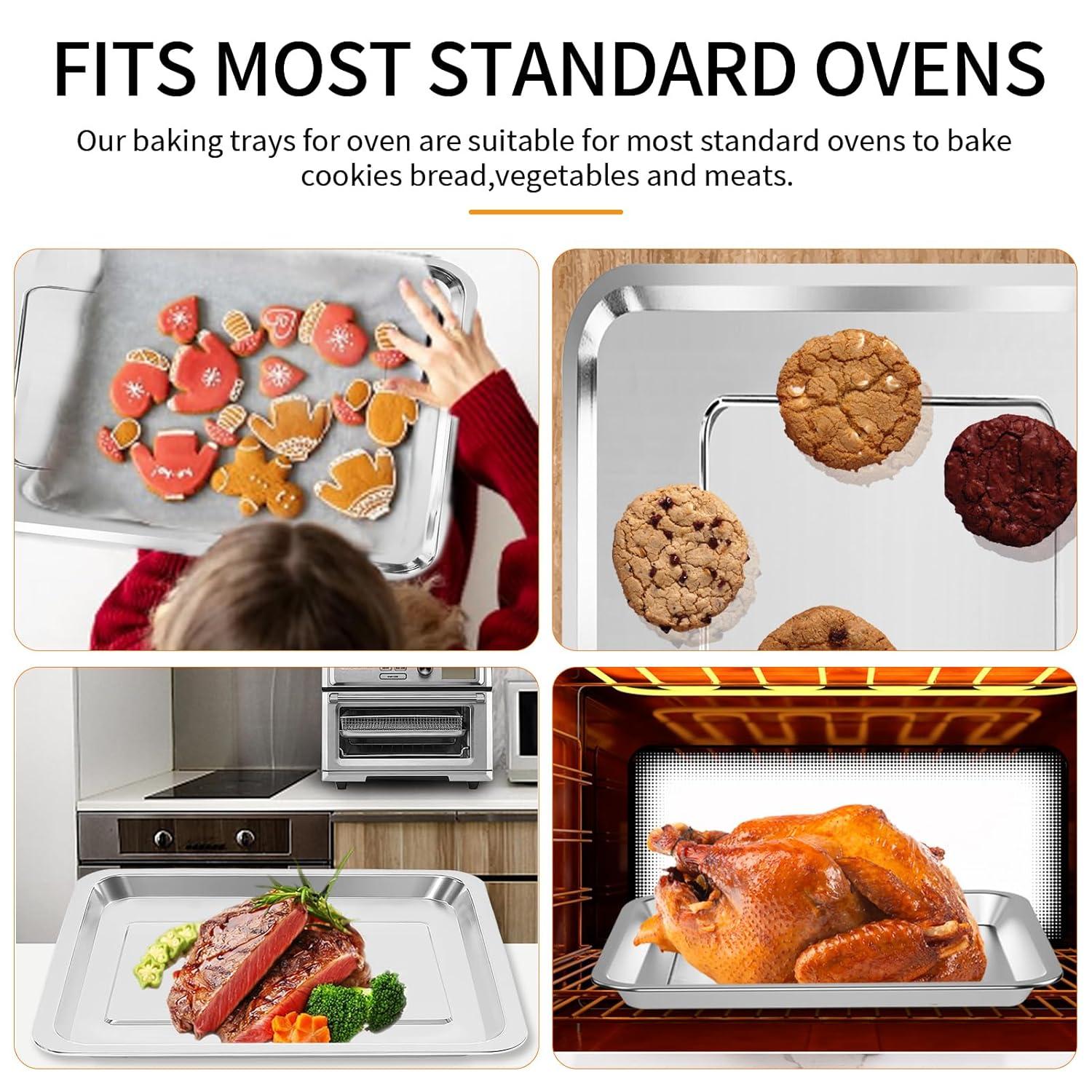 GCQ Air Fryer Wire Rack for 26 QT Extra Large Air Fryer, 12.5''*11.5'' Stainless Steel Air Fryer Accessories Roasting Steamer Grill Racks