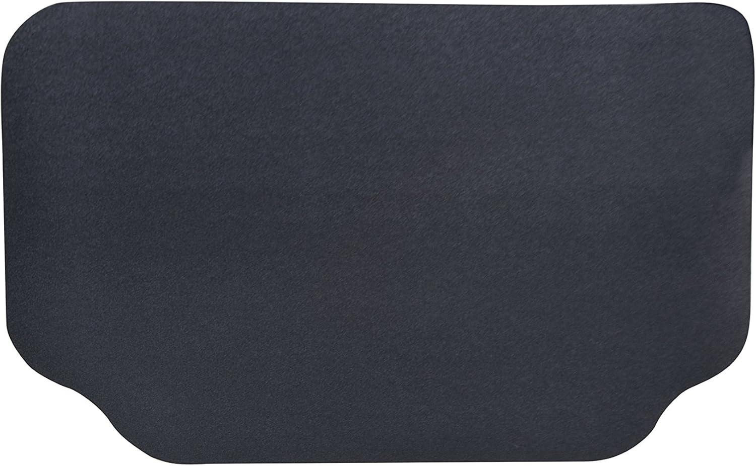 Black Synthetic Rubber Grill Protective Mat 30" x 48"