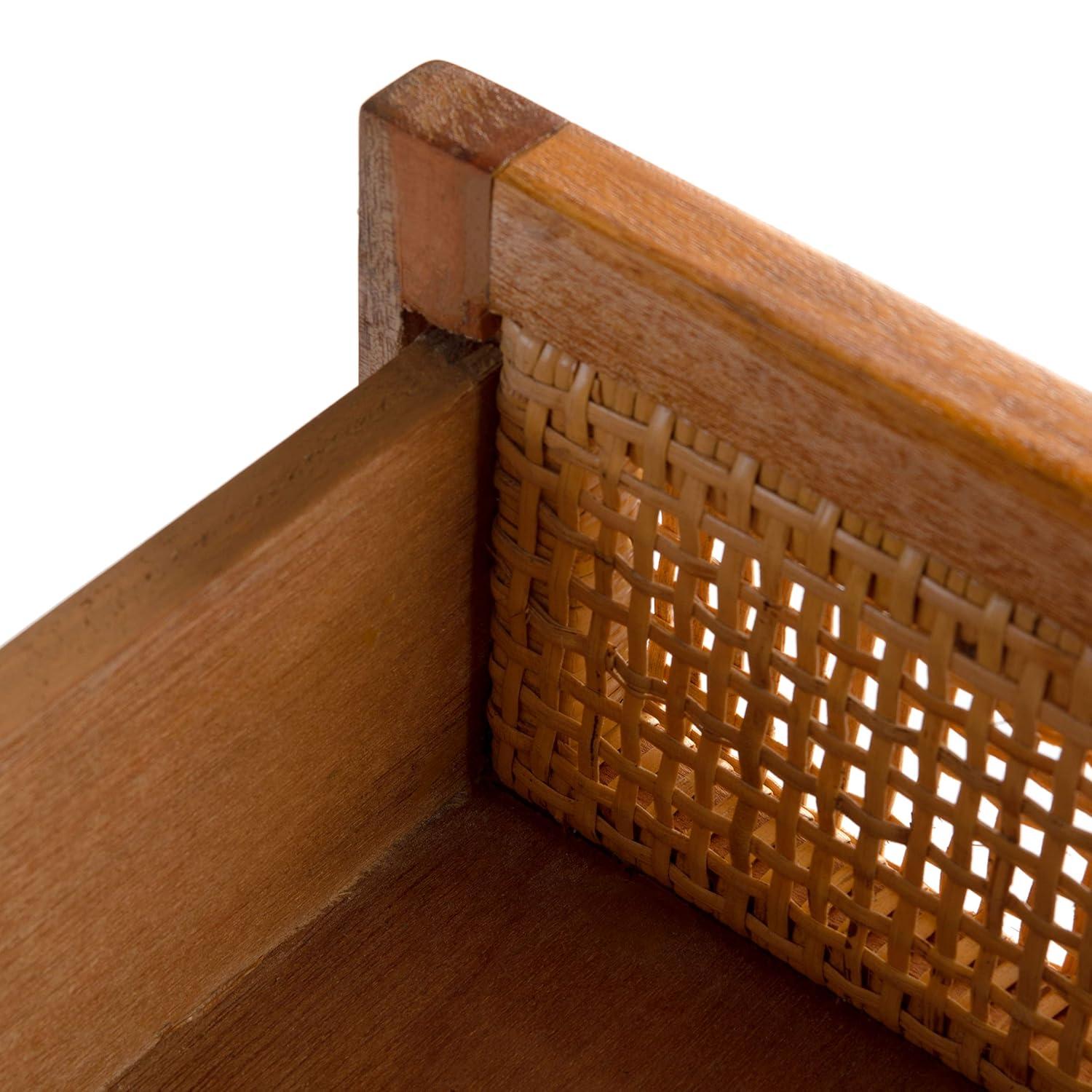 Dave 1 Drawer 1 Door Nightstand - Natural - Safavieh.