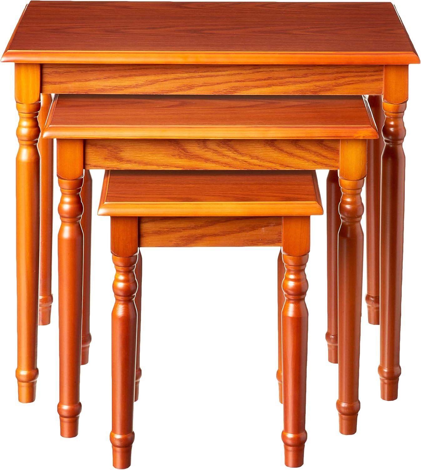 Home Craft 3-Piece Nesting Table, Multiple Colors