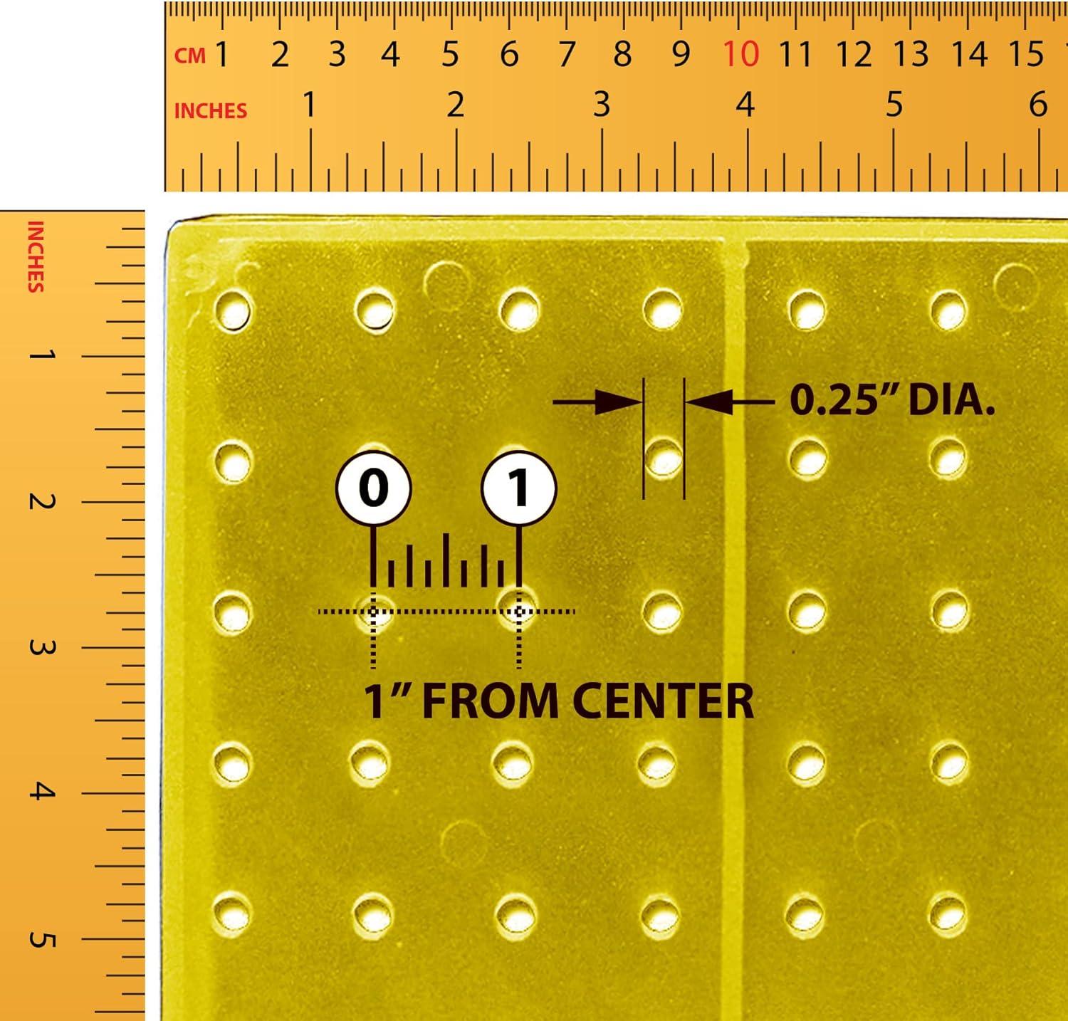 Revolving 8"W x 20.625"H Pegboard Counter Display