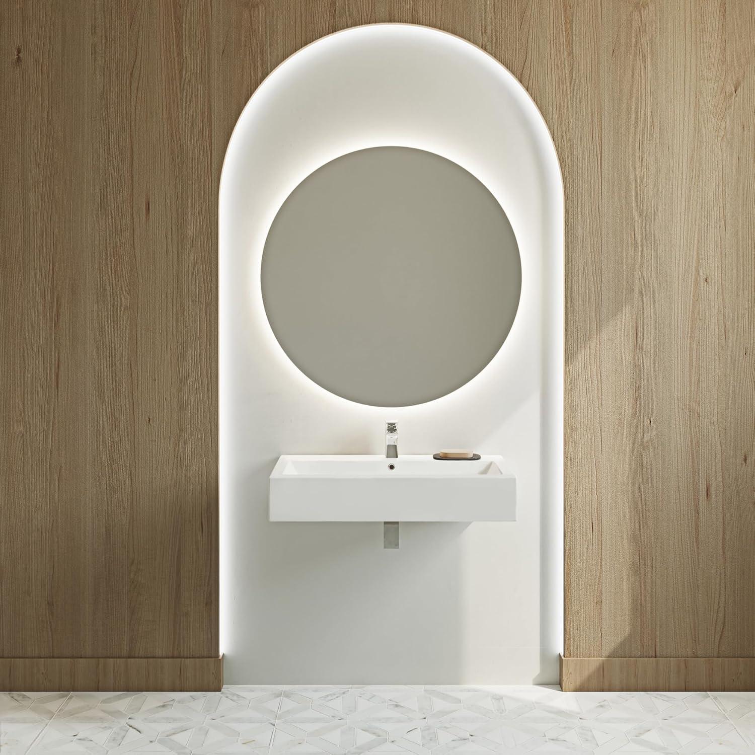 Voltaire Wide Rectangle Wall Hung Sink