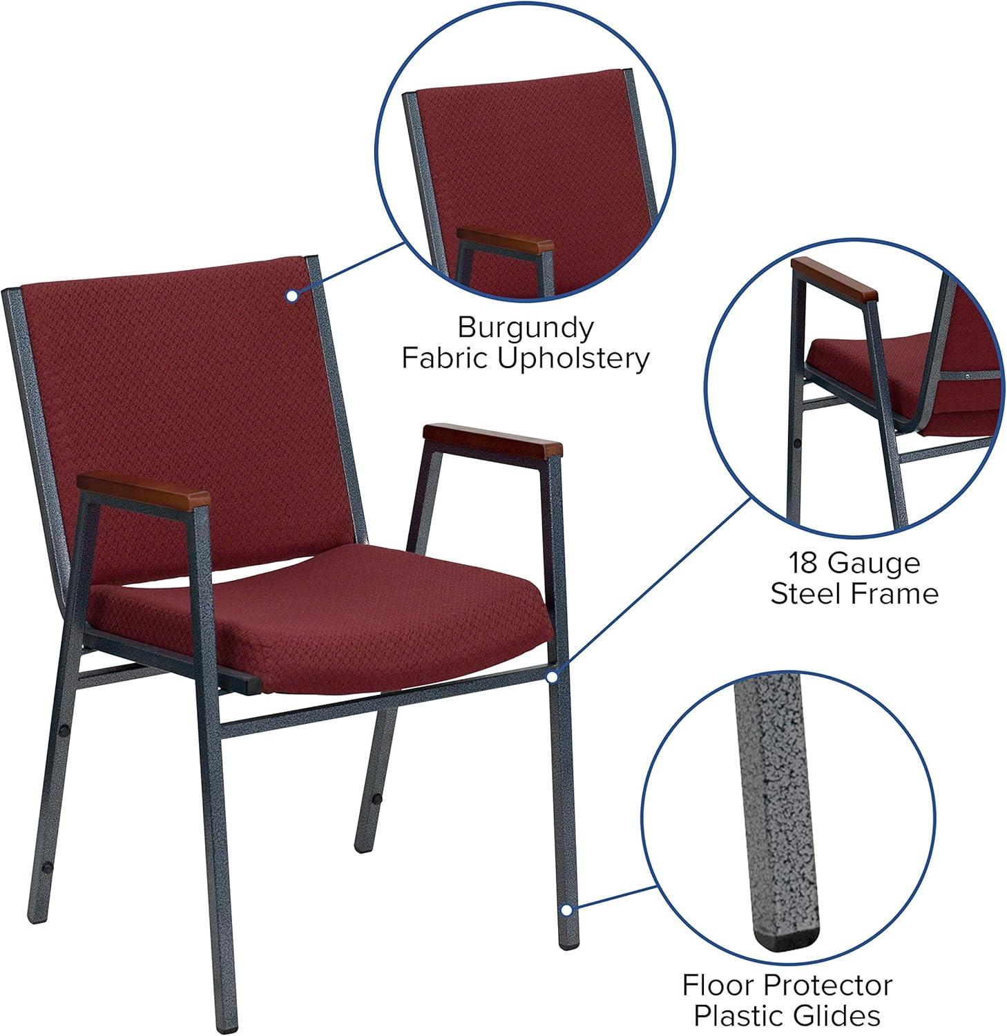 Offex Aliya Heavy Duty Stack Chair with Arms