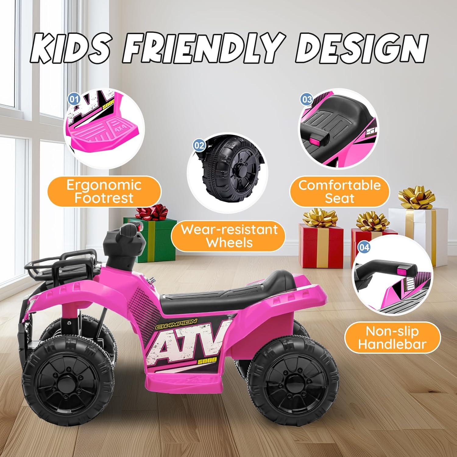 Aosom Aosom 6 Volt 1 Seater All-Terrain Vehicles Battery Powered Ride On