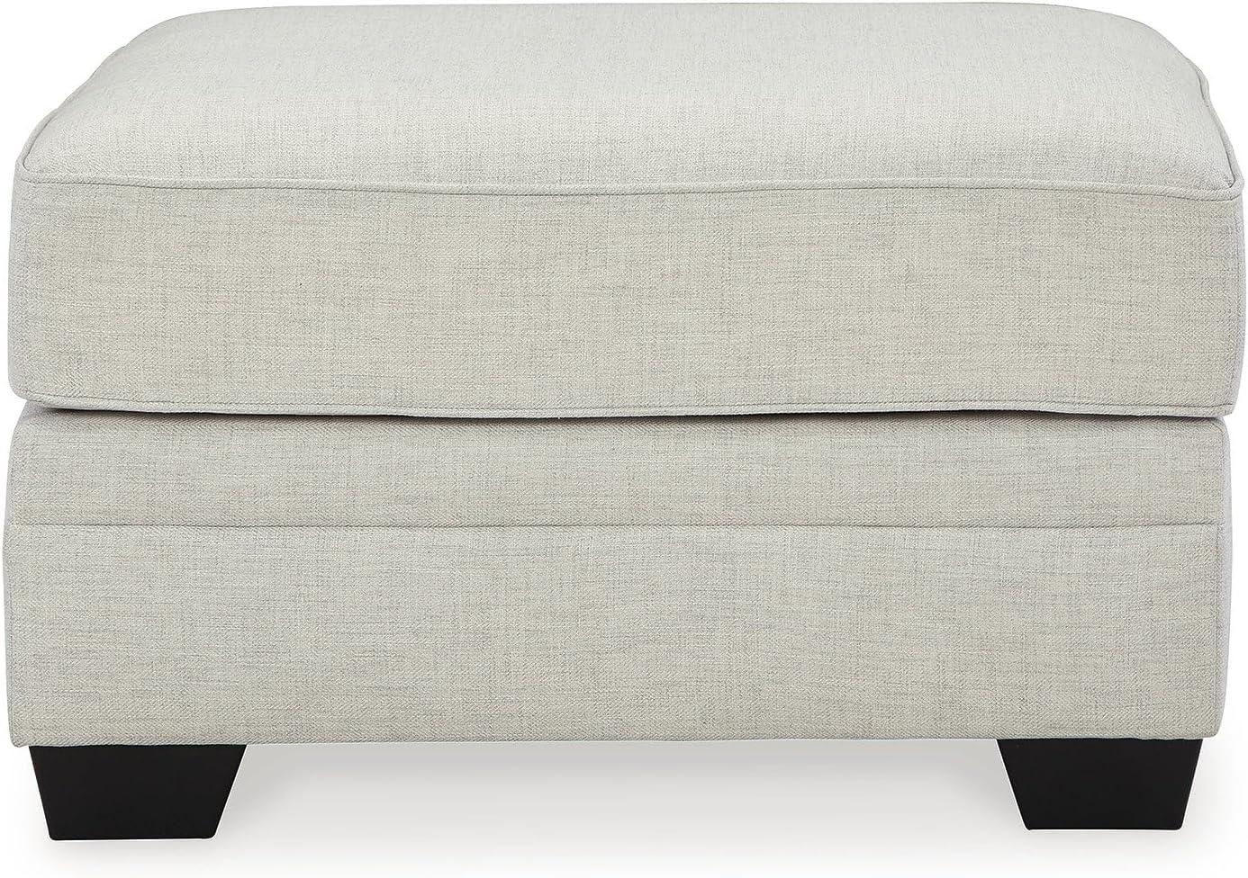 Huntsworth Dove Gray Traditional Oversized Accent Ottoman