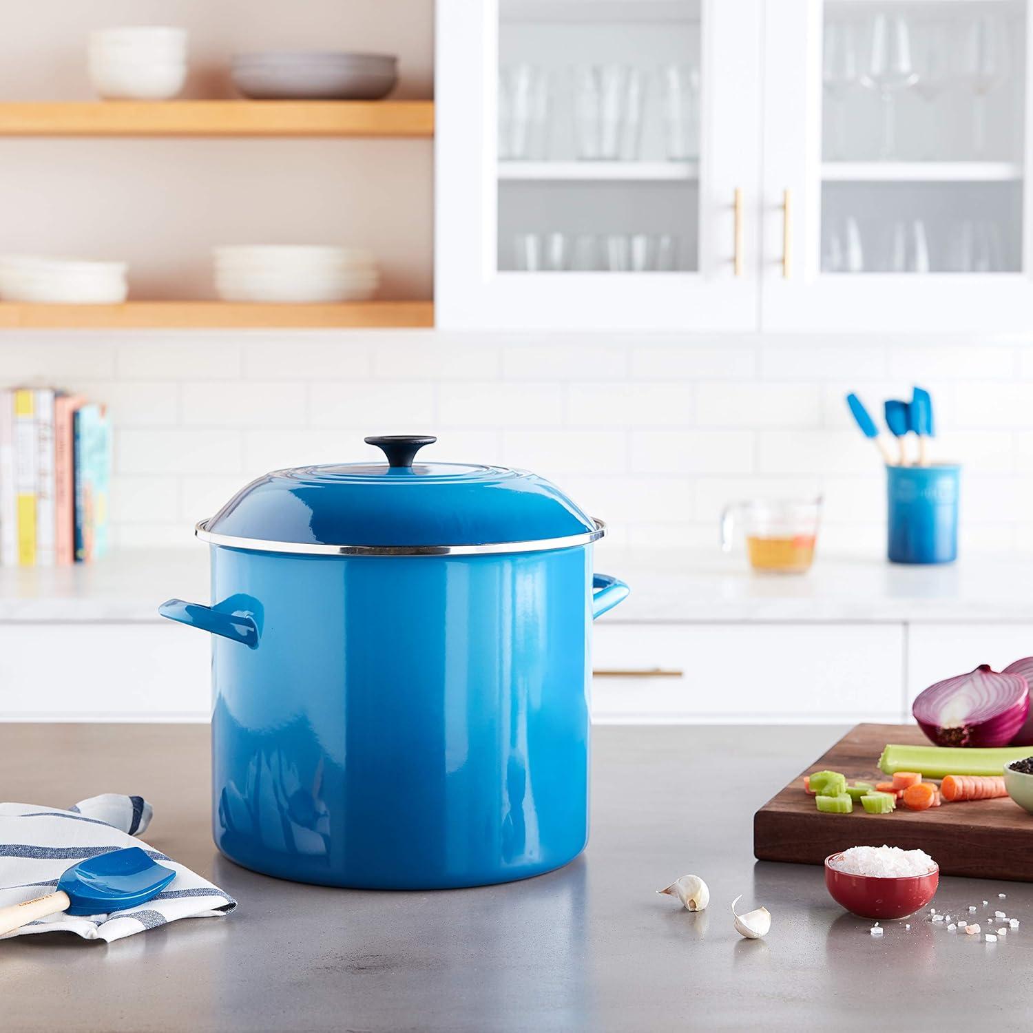 Le Creuset Enamel on Steel Stockpot with Lid