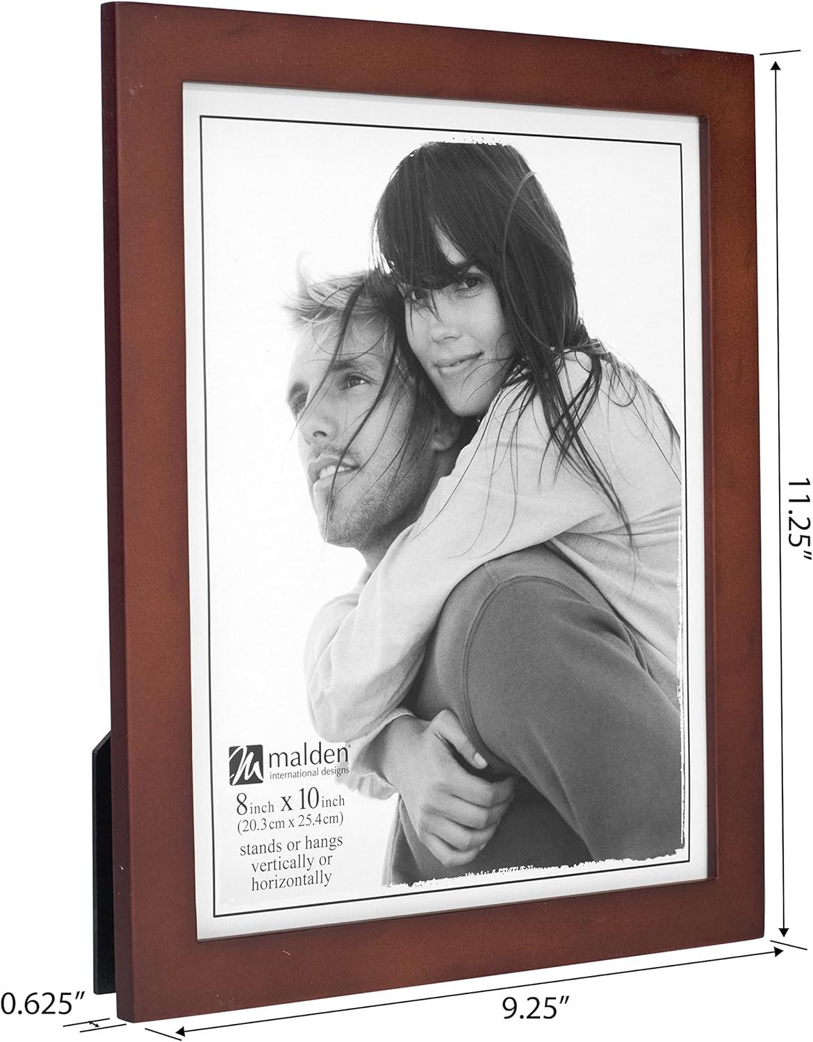 Malden International Designs 697-80 Picture Frame, 8x10, Dark Walnut