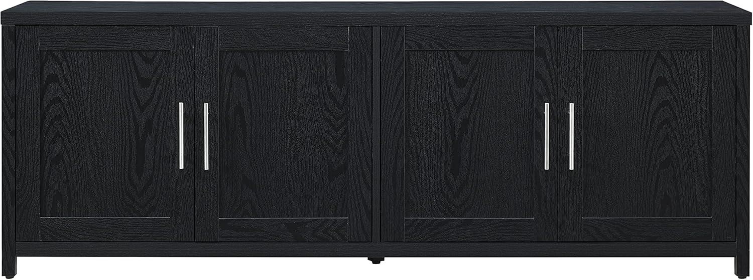 Heath & Cliff Strahm Rectangular TV Stand for TV's up to 75" Black Grain