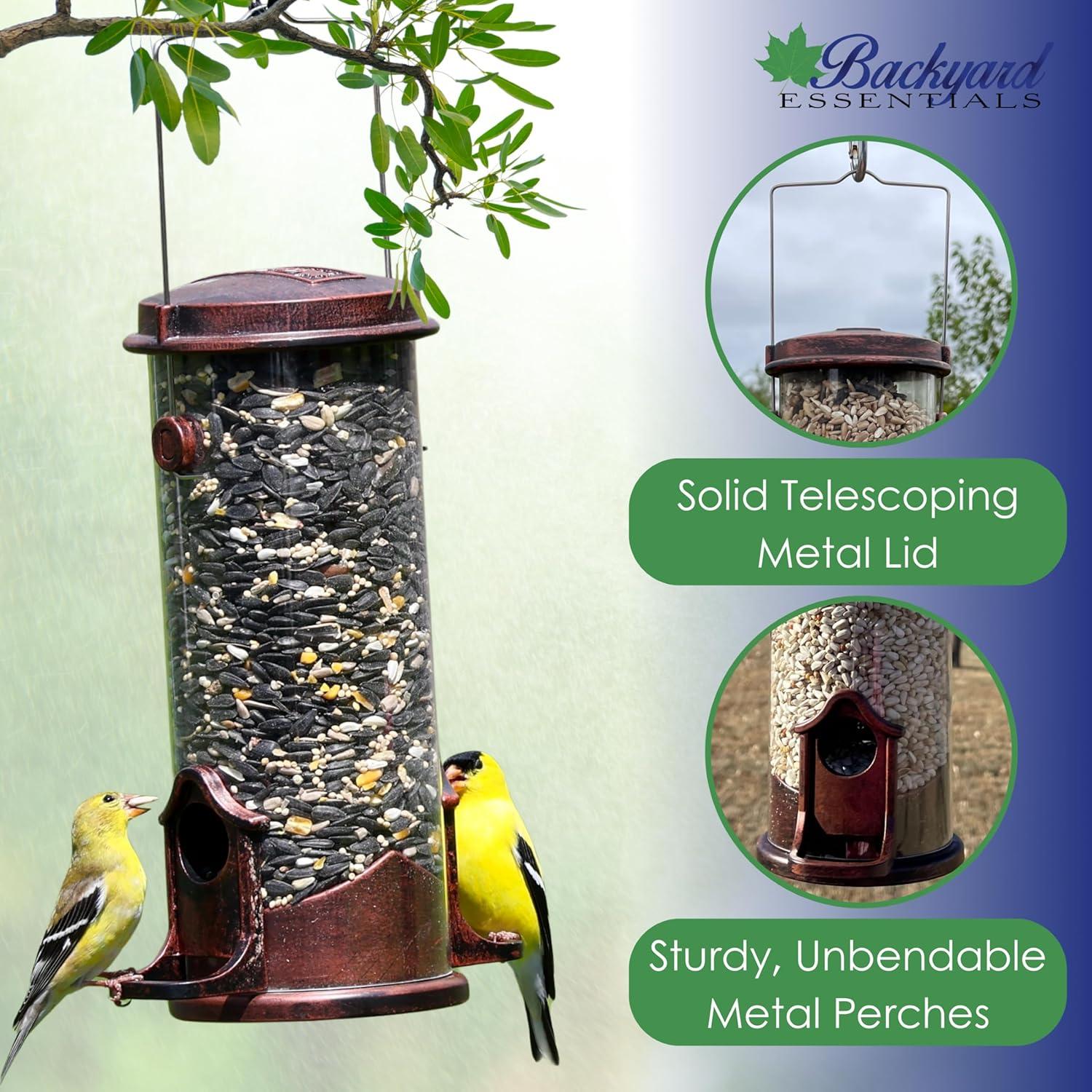 Clear Acrylic Surface Mount Bird Seed Tray with Drainage Holes