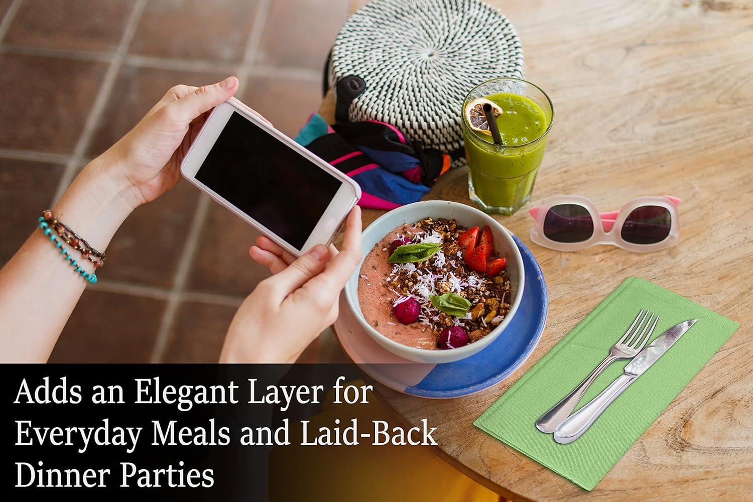 Poly Cotton Enrich Twill Cloth Napkins (Set of 12)