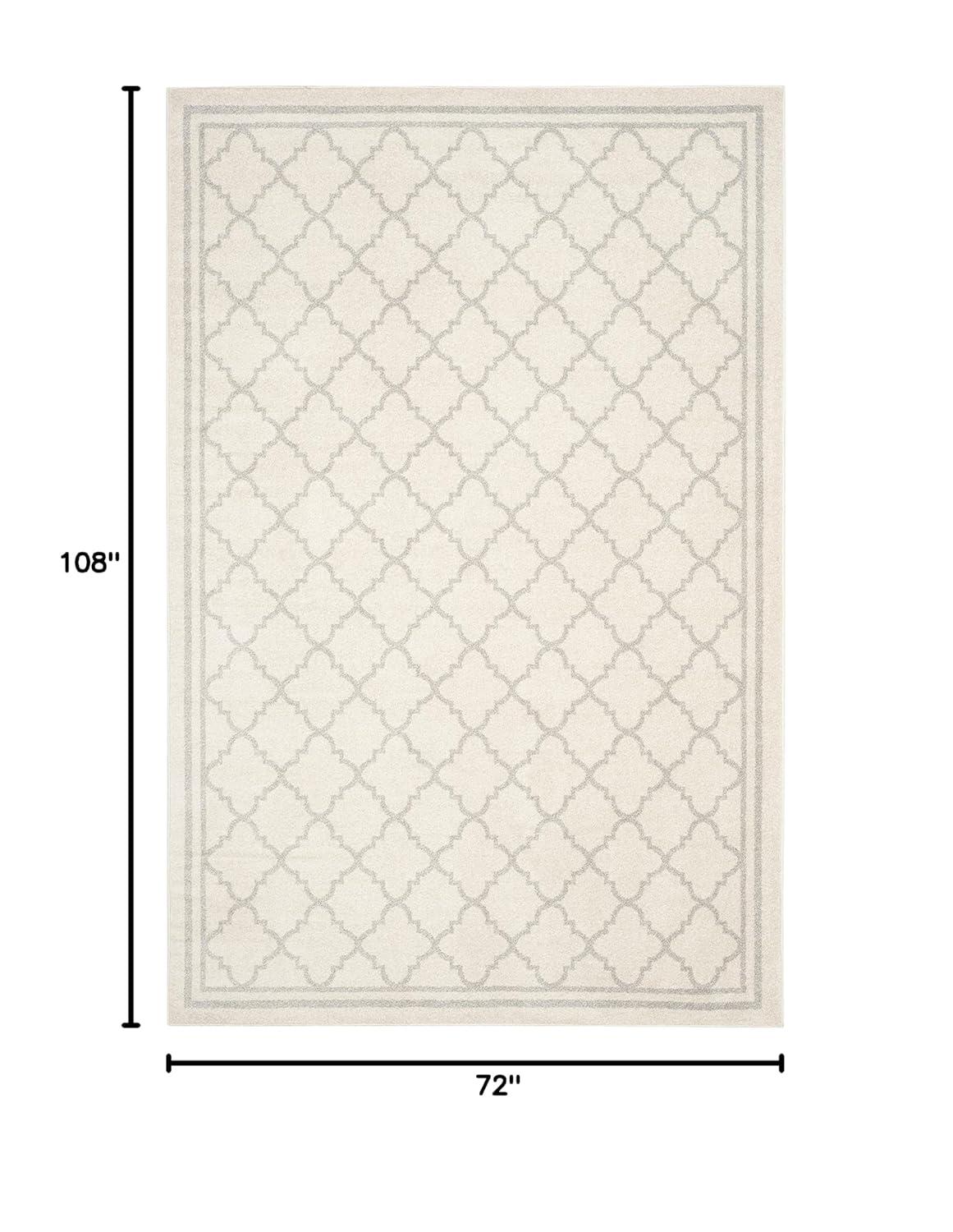 Amherst AMT422 Power Loomed Indoor Area Rug - Beige/Light Grey - 6'x9' - Safavieh