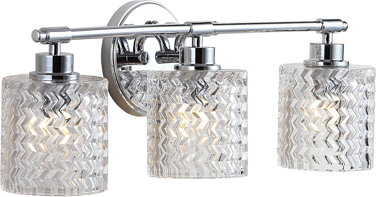 Eco-Friendly Chrome Cylinder 22" LED Vanity Wall Light