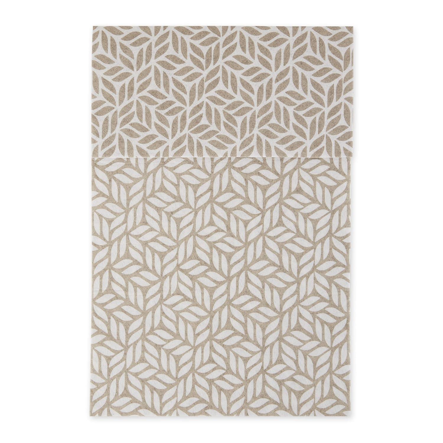 Design Imports Abstract Leaf Print Liner (Set of 6)