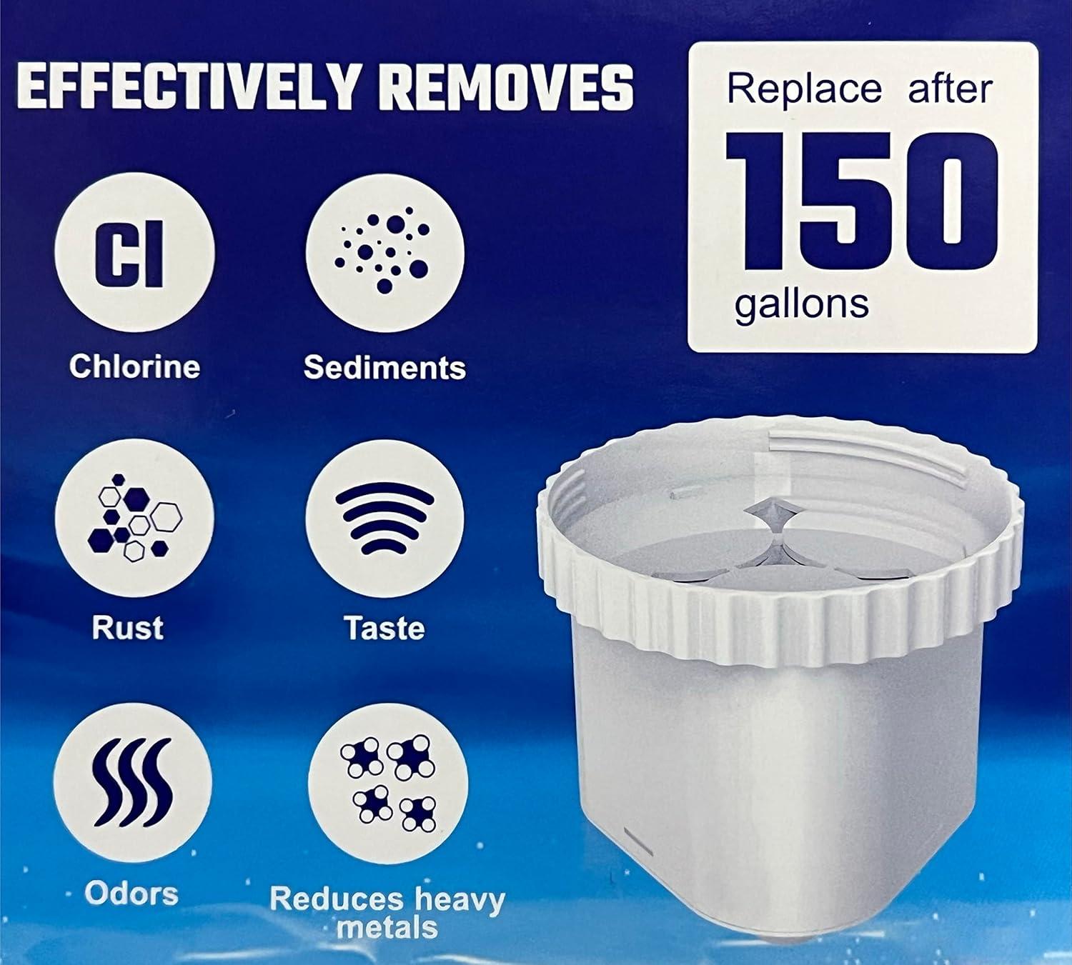 Nispira Water Pitcher Filter Replacement For Epic Pure, Seychelle, Aquagear Dispenser 150 Gallon. 1 Pack