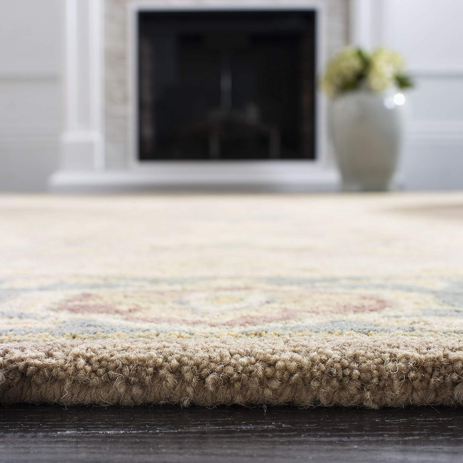 Anatolia AN549 Hand Tufted Indoor Area Rug - Brown/Blue - 9'x12' - Safavieh