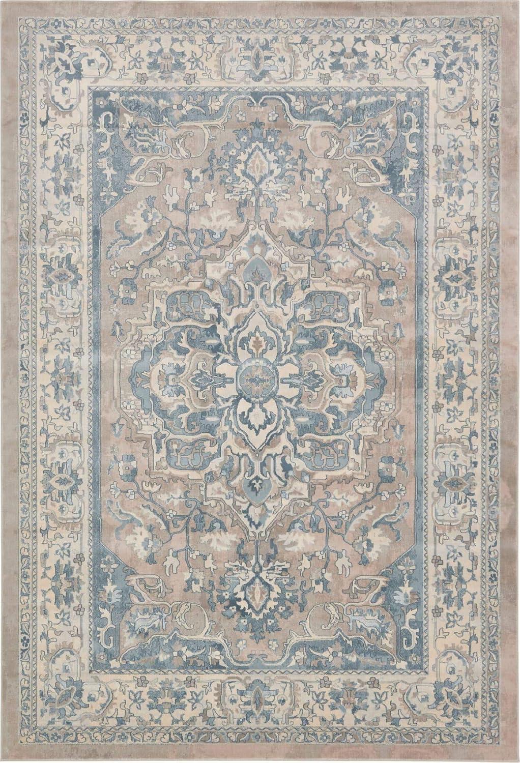 Unique Loom Louisa Paris Rug , 7' 1" x 10' 0" ,Dark Gray