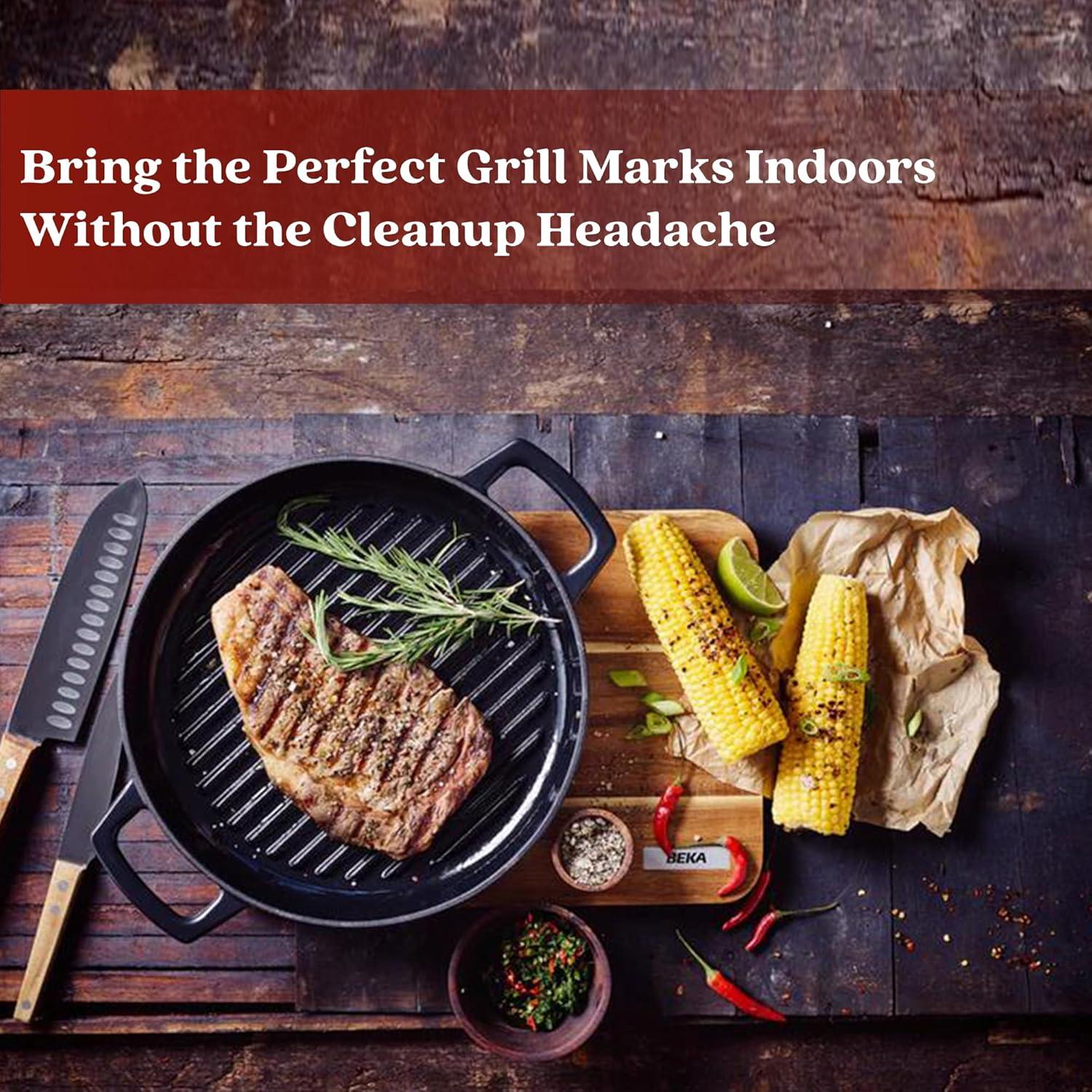 Alva Alva Nori 11" Premium Enameled Cast Iron Grill Pan