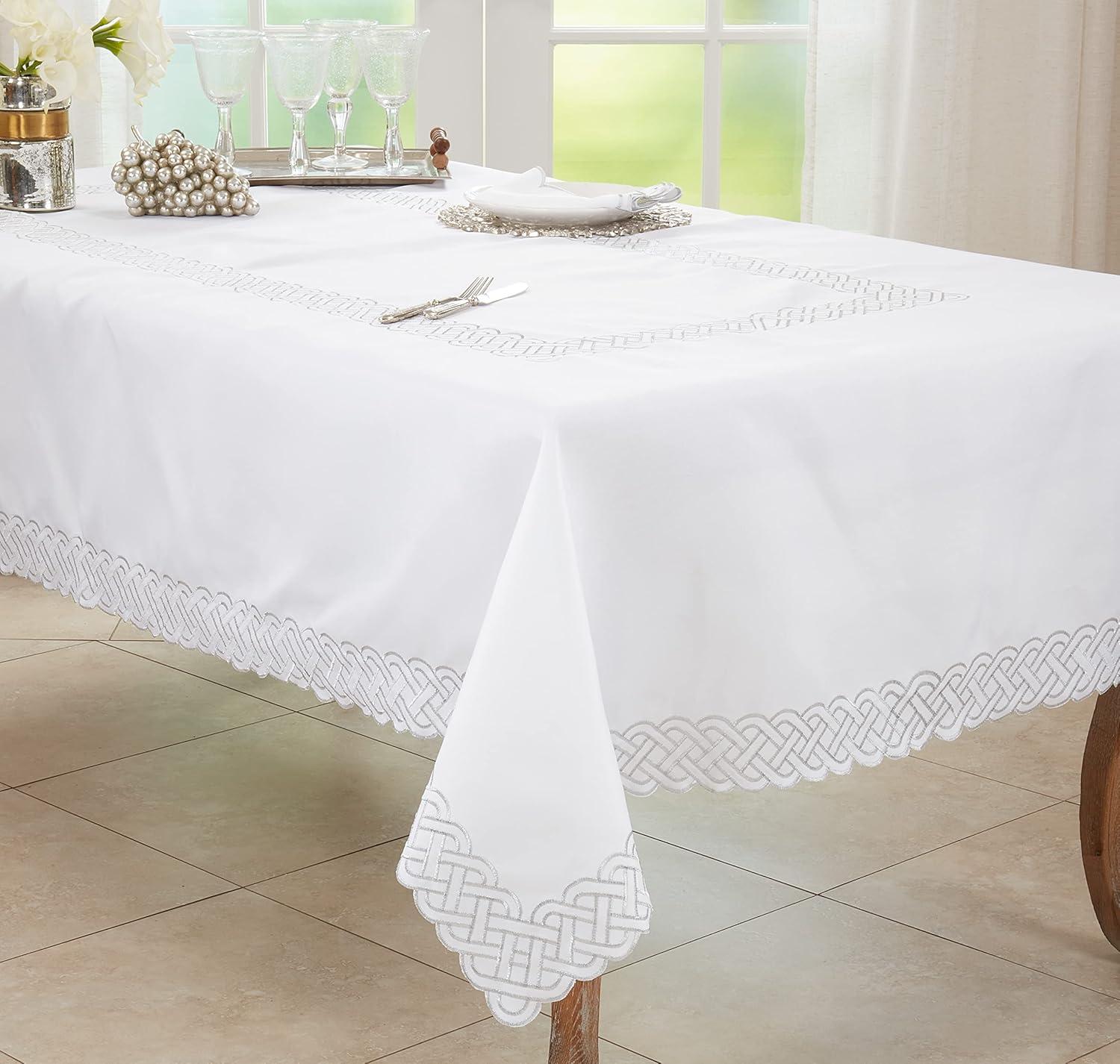 Tablecloth With Braid Embroidery