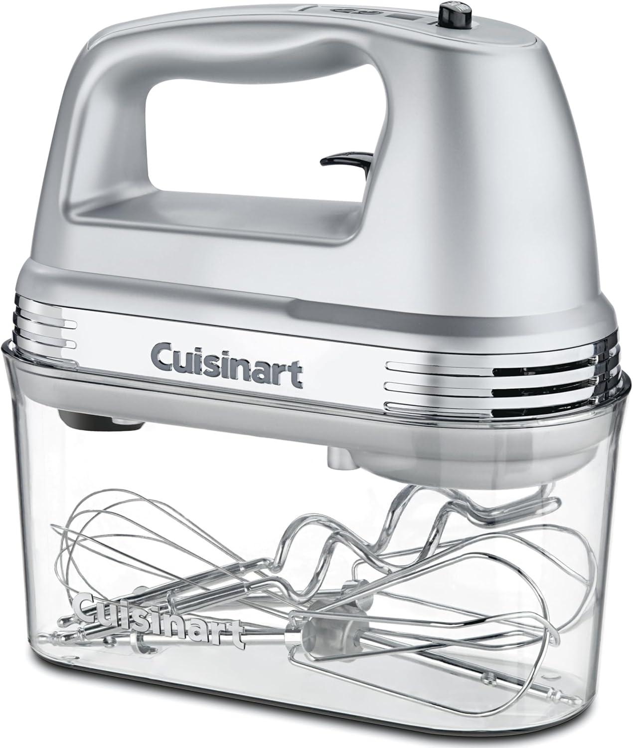 Cuisinart Power Advantage Plus 9-Speed Hand Mixer with Storage Case, Brushed Chrome, HM-90BCS
