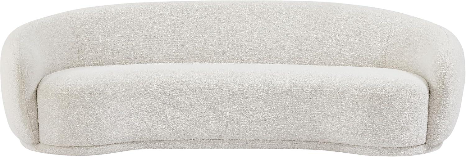 Meridian Furniture Hyde Cream Boucle Fabric Sofa