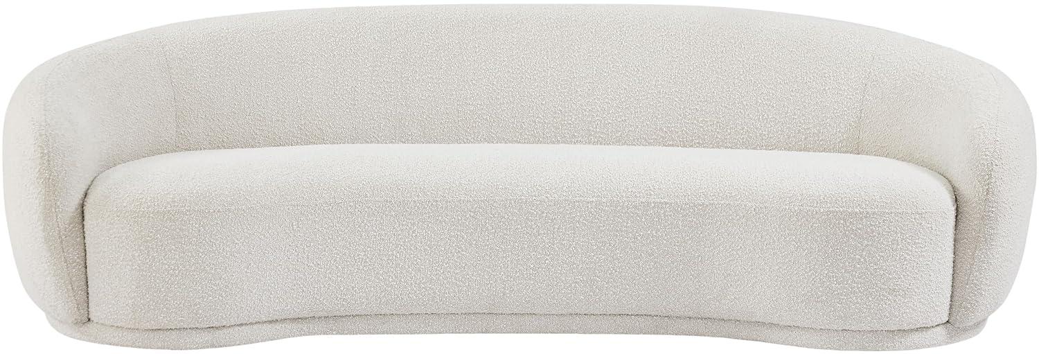 Meridian Furniture Hyde Cream Boucle Fabric Sofa