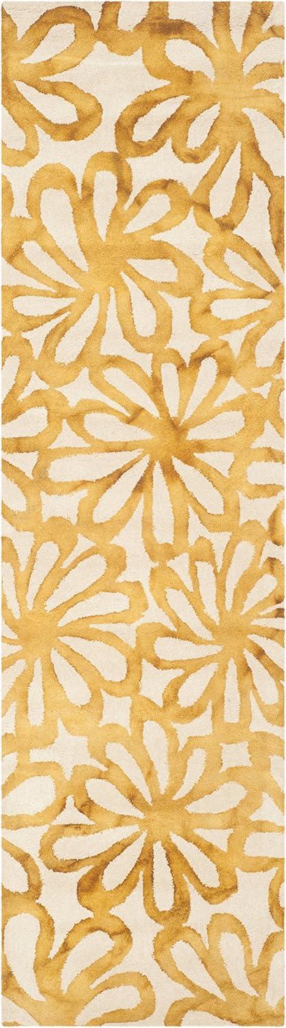 Dip Dye DDY527 Hand Tufted Runner Rug - Beige/Gold - 2'3"x10' - Safavieh.