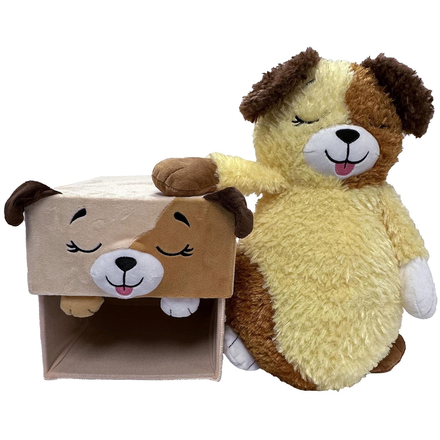Happy Nappers: Adorable Storables - Dog - Tan & Brown - 8” Ages 1+